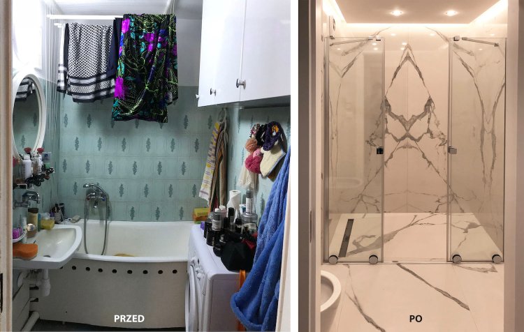 Remont łazienki – przed i po